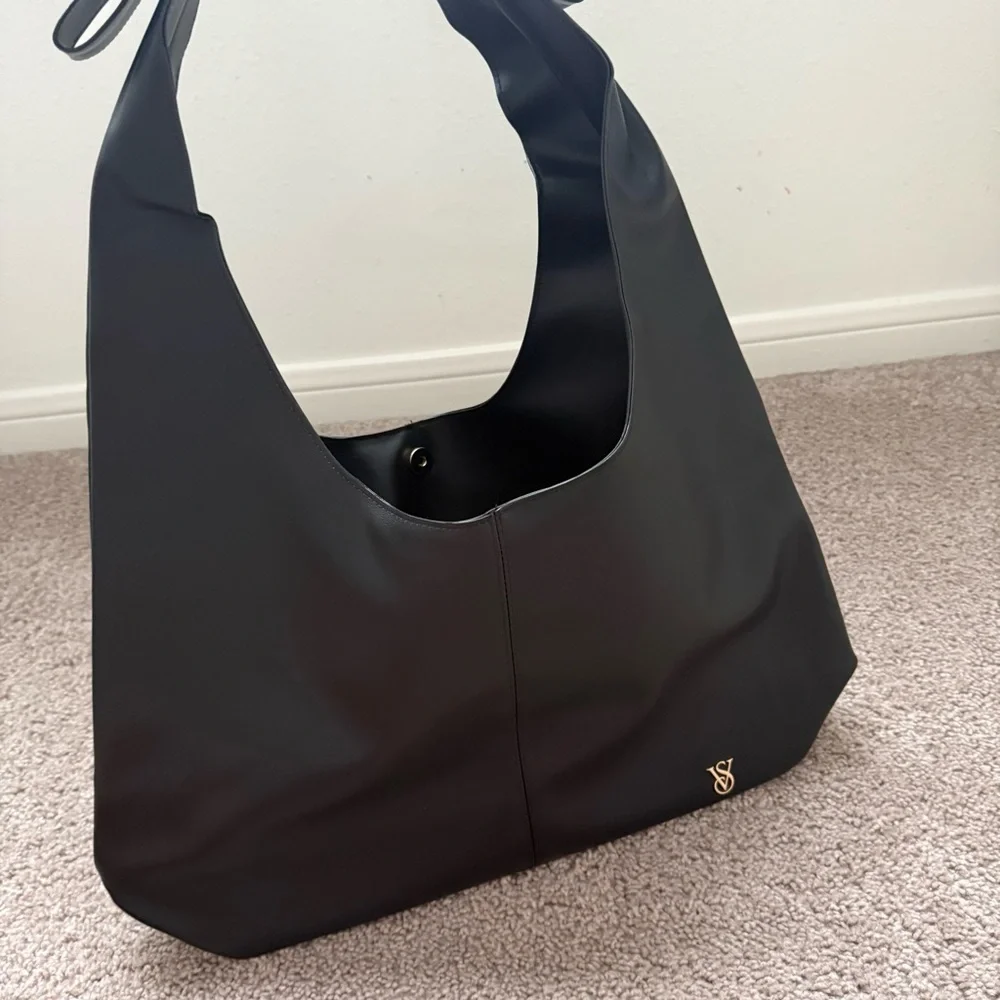 Victoria Secret Bow Tote Bag Black os - Picture 10 of 10